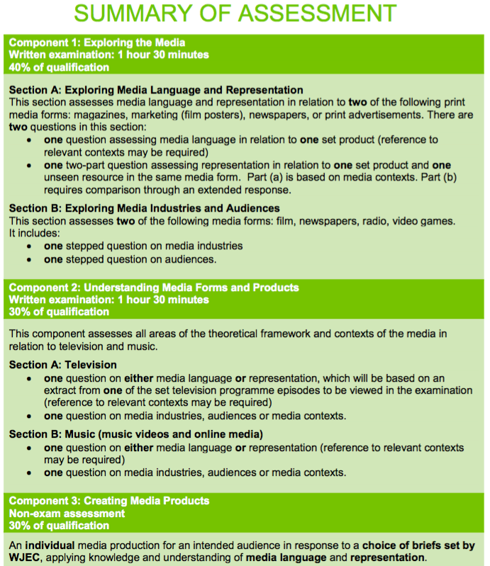 GCSE overview media