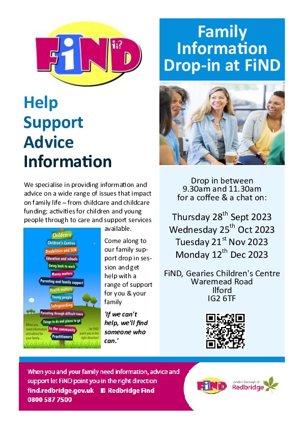 FIND Drop in poster
