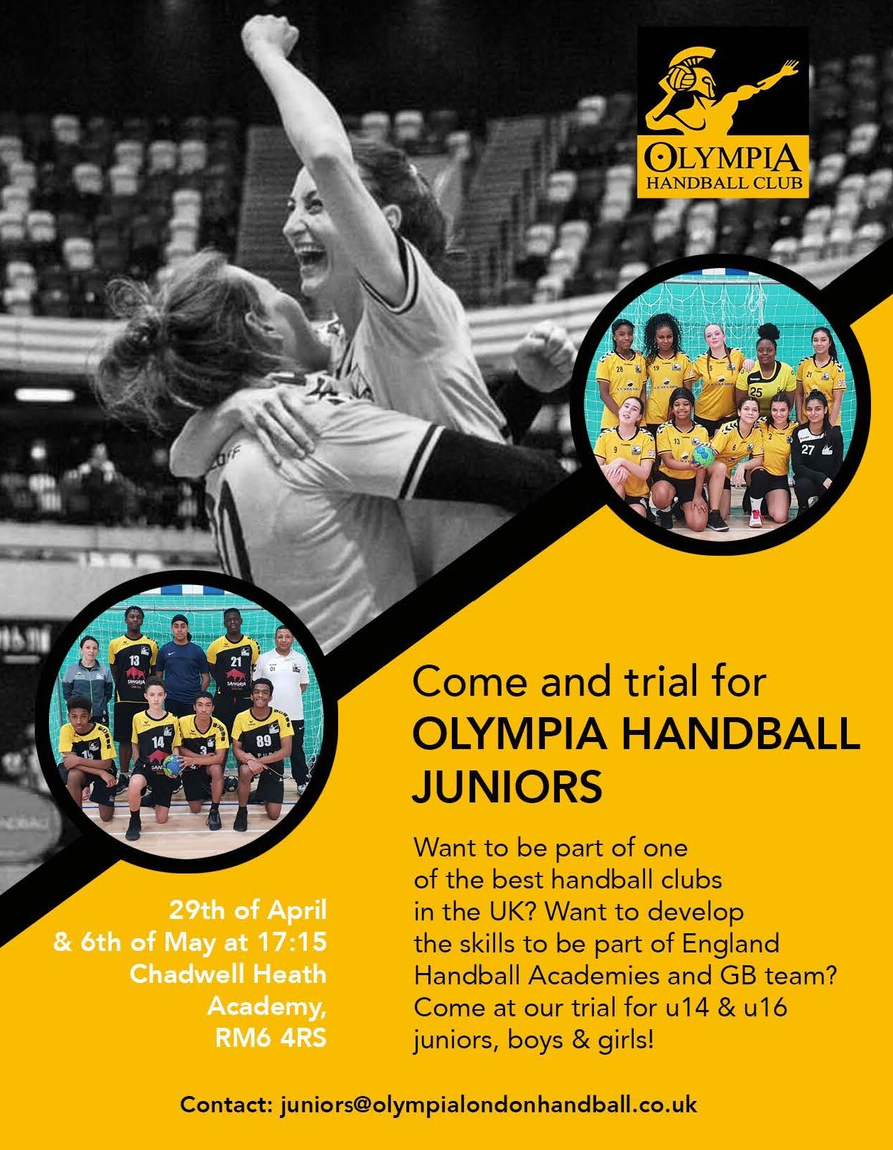 Olympia Handball   Juniors trial u14  u16